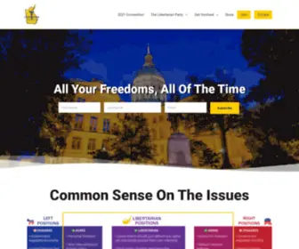 Lpgeorgia.com(Libertarian Party of Georgia) Screenshot