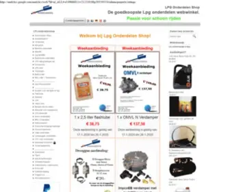 Lpgonderdelenshop.nl(LPG Onderdelen Shop) Screenshot