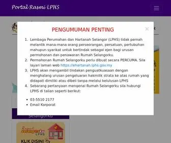 LPHS.gov.my(Portal rasmi) Screenshot