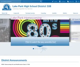 LPHS.org(Lake Park Community High School District 108) Screenshot