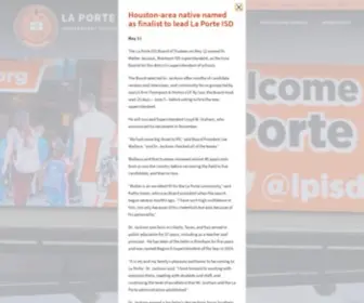 Lpisd.org(La Porte Independent School District) Screenshot