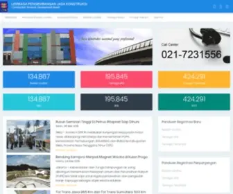LPJK.org(Lembaga Pengembangan Jasa Konstruksi) Screenshot