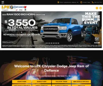 LPKCHRYslerdodgejeepramofdefiance.com(LPK Chrysler Dodge Jeep Ram of Defiance) Screenshot