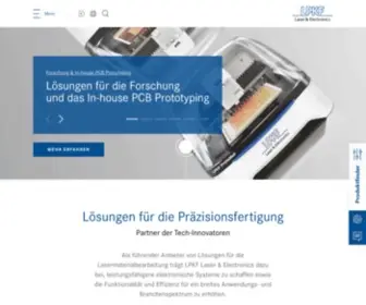 LPKF.com(LPKF PCB Prototype Technology & Laser Material Processing) Screenshot
