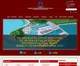 LPKTN.gov.my(Lembaga Pelabuhan Kuantan) Screenshot