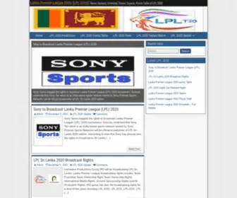 LPL20.net(Lanka Premier LeagueLPL 2020)) Screenshot