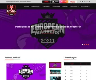Lplol.pt(Liga Portuguesa de League of Legends) Screenshot