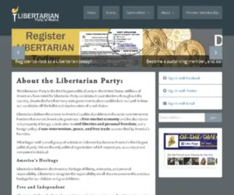 Lpme.org(Libertarian Party of Maine) Screenshot