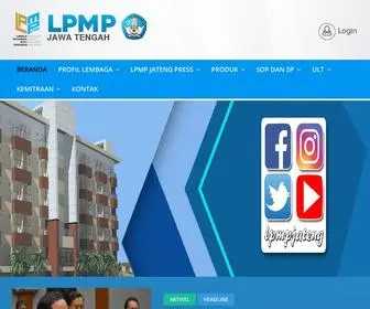 LPMpjateng.go.id(Lembaga Penjaminan Mutu Pendidikan Jawa Tengah) Screenshot