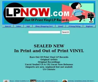 Lpnow.com(Sealed, New Vinyl LP Records) Screenshot