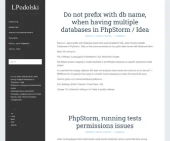 Lpodolski.com(PHP, MySQL, JS, jQuery, linux, bash programing) Screenshot