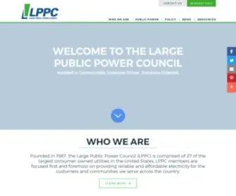 LPPC.org(Large Public Power Council) Screenshot