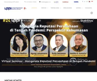 Lppi.or.id(Lembaga Pengembangan Perbankan Indonesia) Screenshot