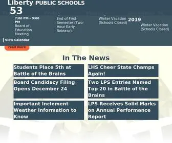 LPS53.org(Liberty 53 School District) Screenshot