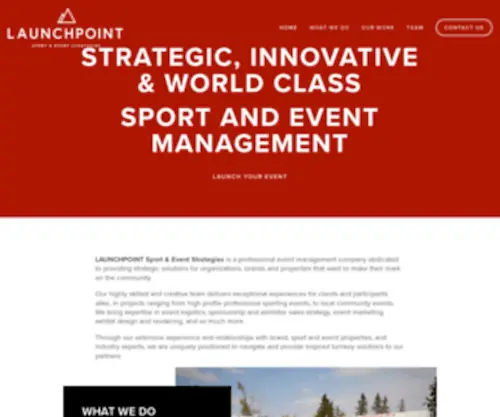 LPStrategies.ca(LAUNCHPOINT Sport and Event Strategies) Screenshot