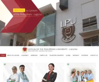 Lpulaguna.edu.ph(University in Calamba) Screenshot