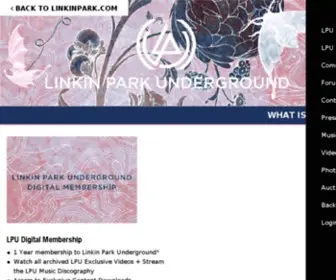 Lpunderground.com(LINKIN PARK UNDERGROUND) Screenshot