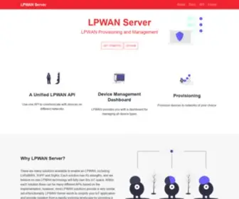 Lpwanserver.com(LPWAN Server) Screenshot
