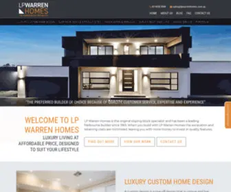 Lpwarrenhomes.com.au(LP Warren Homes) Screenshot