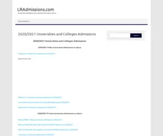 Lradmissions.com(2020/2021 universities and colleges admissions) Screenshot