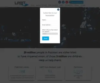 LRBT.org.pk(Free Eye Care for Poor in Pakistan) Screenshot