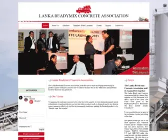Lrca.lk(Lanka Ready mix Concrete Association In Sri lanka) Screenshot
