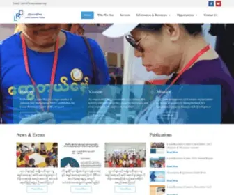 LRCmyanmar.org(Local Resources Centre) Screenshot