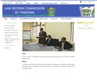 LRCT.go.tz(Law Reform Commission of Tanzania) Screenshot