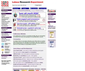 LRD.org.uk(The Labour Research Department) Screenshot