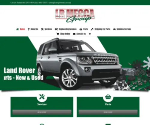 Lrenginemecca.co.za(Land Rover Parts) Screenshot