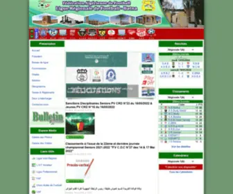LRF-Batna.org(Ligue Régionale de Football) Screenshot