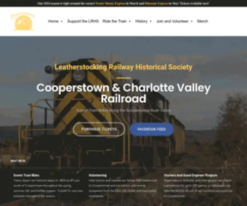 LRHS.com(Cooperstown and Charlotte Valley RailroadCooperstown and Charlotte Valley Railroad) Screenshot