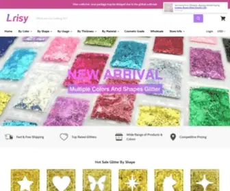 Lrisy.com(Glitter store) Screenshot