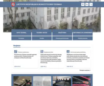 LRKT.lt(Lietuvos Respublikos Konstitucinis Teismas) Screenshot