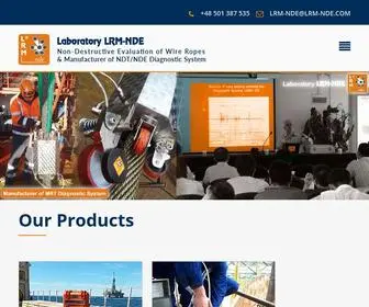 LRM-Nde.com(We are a manufacturer of wire rope diagnostic systems) Screenshot