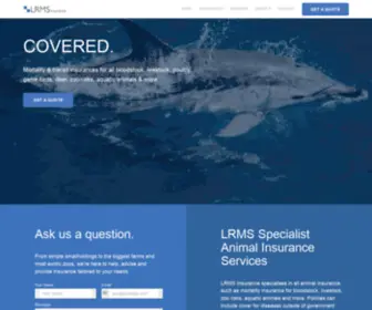 LRMS.co.uk(LRMS Animal Insurance) Screenshot
