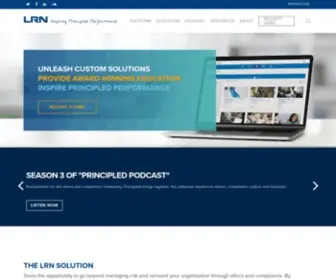 LRN.com(Ethics & Compliance Program Solutions) Screenshot