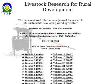 LRRD.org(LRRD (Livestock Research for Rural Development)) Screenshot