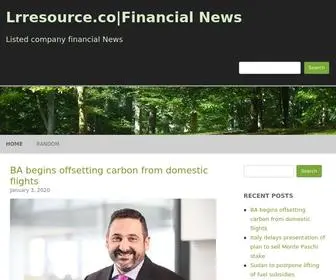 Lrresource.co(Listed company financial News) Screenshot