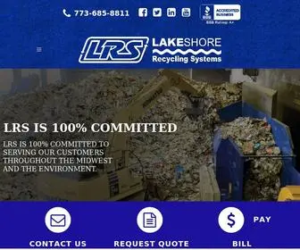 LRsrecycles.com(Chicago Waste Management Company) Screenshot
