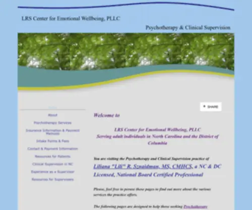 LRswellbeing.com(Welcome to my Psychotherapy private practice Website) Screenshot