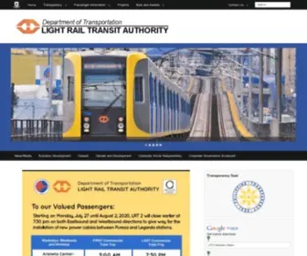 Lrta.gov.ph(Light Rail Transit Authority) Screenshot