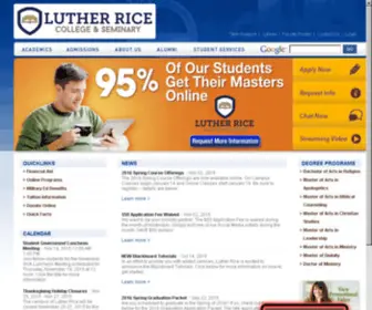 Lru.edu(Luther Rice Seminary) Screenshot