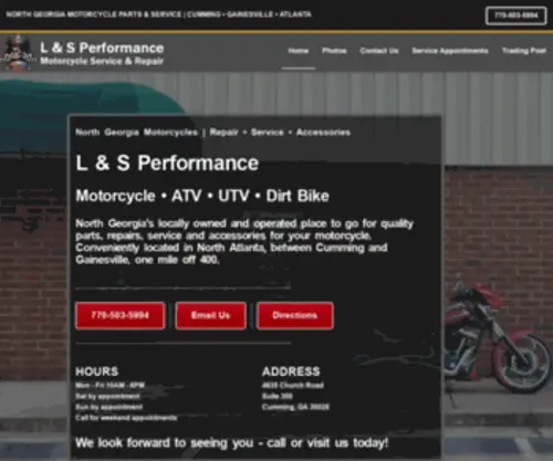 LS-Motorcycle.com(North Georgia Motorcycle Parts) Screenshot