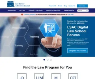 Lsac.org(The Law School Admission Council) Screenshot