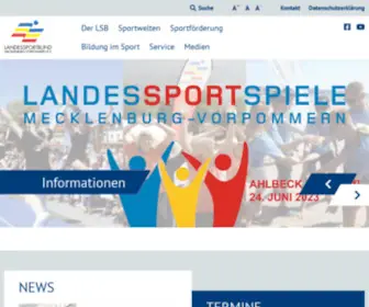 LSB-MV.de(Landessportbund) Screenshot