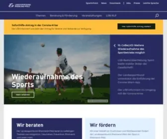 LSB-RLP.de(Landessportbund Rheinland) Screenshot