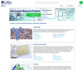 Lsbio.com(Leaders in Immunohistochemistry (IHC) Validated Antibodies) Screenshot