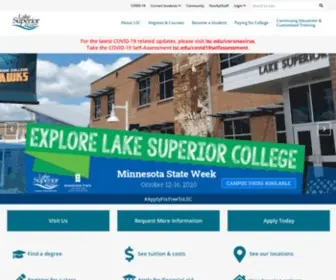 LSC.edu(Lake Superior College) Screenshot