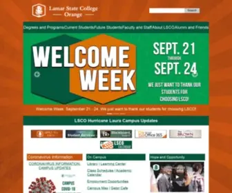 Lsco.edu(Lamar State College Orange) Screenshot